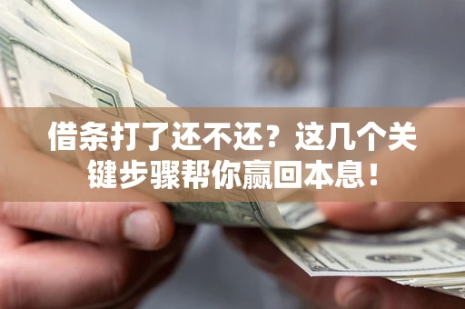 北京借条打了还不还？这几个关键步骤帮你赢回本息！