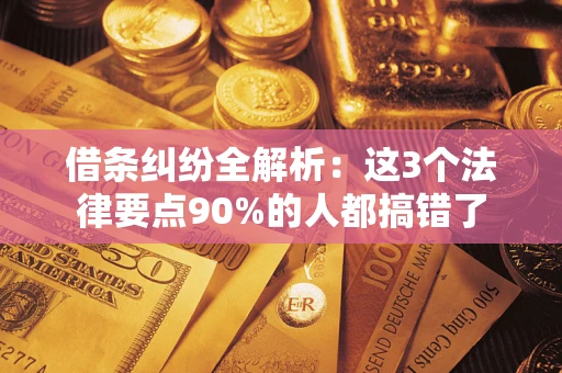 北京借条纠纷全解析：这3个法律要点90%的人都搞错了
