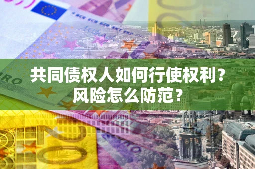北京共同债权人如何行使权利？风险怎么防范？