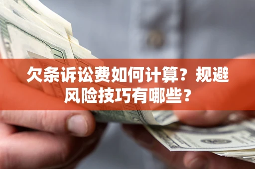北京欠条诉讼费如何计算？规避风险技巧有哪些？