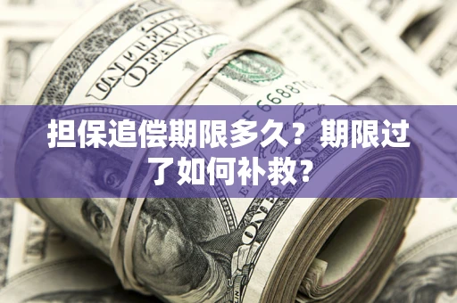 北京担保追偿期限多久？期限过了如何补救？