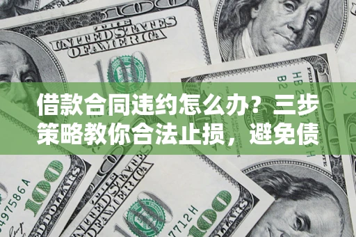 北京借款合同违约怎么办？三步策略教你合法止损，避免债务危机升级