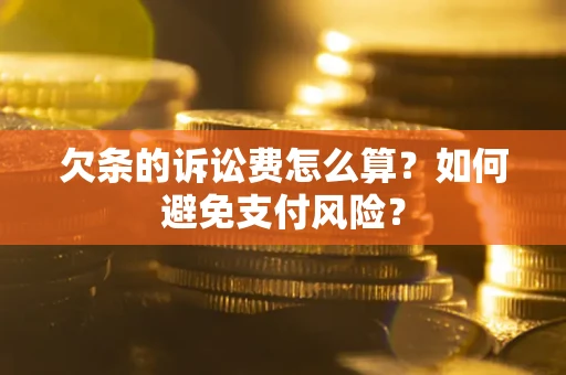 北京欠条的诉讼费怎么算？如何避免支付风险？