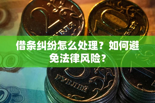 北京借条纠纷怎么处理？如何避免法律风险？