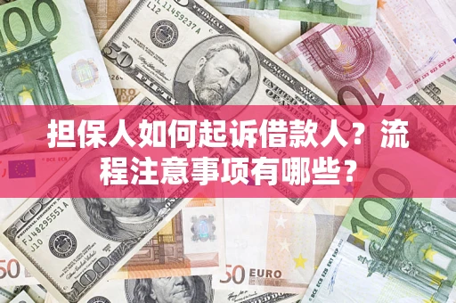 北京担保人如何起诉借款人？流程注意事项有哪些？